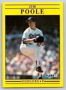 1991 Fleer #217 Jim Poole