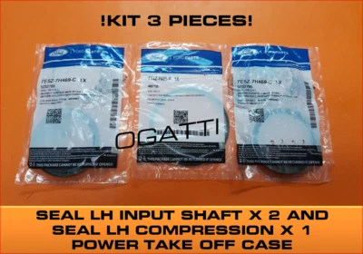 NOVO EM FOLHA KIT DE VEDAÇÃO DE ENTRADA INTERNA LATERAL ESQUERDA ESTOJO DE TRANSFERÊNCIA FORD FABRICANTE DE EQUIPAMENTO ORIGINAL - 3 PEÇAS - Imagem 1 de 4