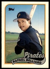 1989 TOPPS TIFFANY RAFAEL BELLIARD PITTSBURGH PIRATES #723