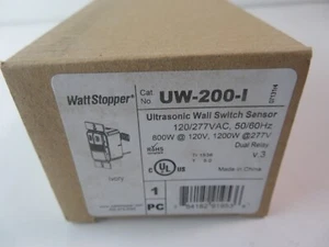 WattStopper UW-200-I Dual Relay Occupancy Wall Switch Sensor Ivory 120/277Vac - Picture 1 of 4