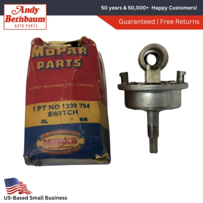1951-1954 Dodge Plymouth DeSoto S-15 Heater Fan Blower Switch NOS 1339794 - Image 1 of 4