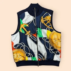 LRL Sailing Vest Lauren Ralph Lauren Nautical Zip Up Women’s Large - Picture 1 of 8