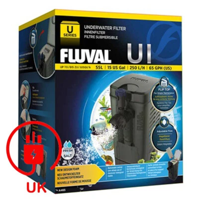 Fluval U1 Underwater Aquarium Filter 55 L (15 US Gal) Fish Tank Aquarium - Image 1 of 4