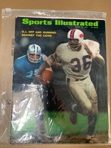 SPORTS ILLUSTRATED Rookie Year  OJ SIMPSON "News Stand NO label " Aug 25 1969 - Picture 1 of 1