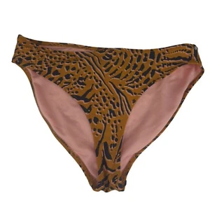 Volcom Womens S Leopard Print Bikini Bottoms Wild Set - Picture 1 of 4