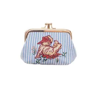 Signare Tapestry Paddington Classic Marmalade Double Pocket Kiss Lock Coin Purse - Picture 1 of 3