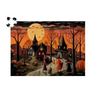 Rompecabezas Fall Harvest Autumn Pumpkin People: rompecabezas de 500 piezas de Durazza - Imagen 1 de 3