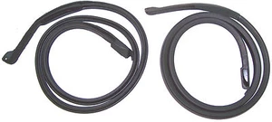 1970-1977 Ford Maverick & Grabber 2 door coupe new door weatherstrip seals, pair - Picture 1 of 2