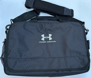 Under Armour Coach’s Expandable Briefcase Laptop Messenger Bag Black 19”x13” - Picture 1 of 9