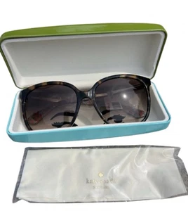 NEW kate spade new york Mackenzee Hello Sunshine Tortoise /Pink /Gold Sunglasses - Picture 1 of 15