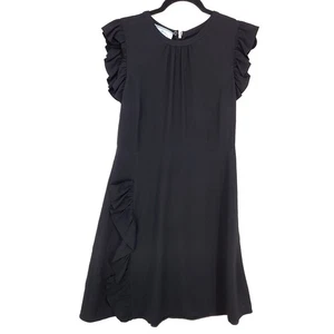 Prada Milano Made in Italy Rüschen Etuikleid Größe 40 Damen Schwarz Plissee - Bild 1 von 12