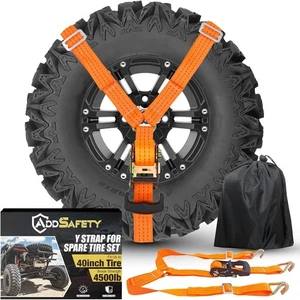 Y Gurt Reserverad Zurrgurte Schwerlast Ratschengurte orange - Bild 1 von 6