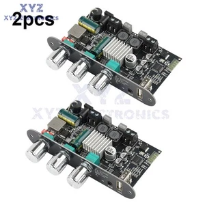 2pcs ZK-1001U 100W Mono Bluetooth 5.3 TPA3116D2 Amplifiers Board Module AUX USB - Picture 1 of 16