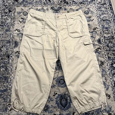 Vtg  Juicy Couture Y2K Low Rise cotton Cargo  Pants large 12  - Image 1 of 4