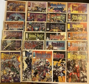 Stormwatch teilweise gelaufen. Bild, 1993. 25 Hefte Lot. 50% komplett. NM. Siehe Bilder. - Bild 1 von 24