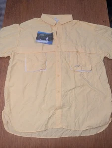 Simms TARPONWEAR Button Up Hemd Kurzarm Herren Größe 2XL Gelb Angeln - Bild 1 von 20