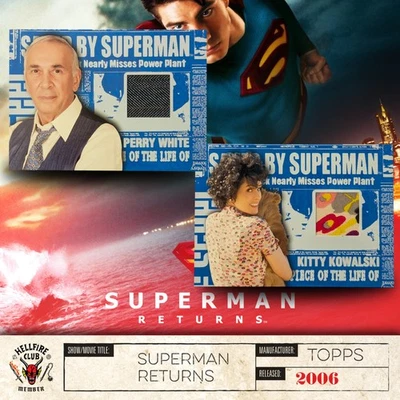 Superman Returns (2006) Costume Memorabilia Cards - Perry White + Kitty Kowalski - Image 1 of 4