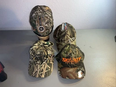 Lot Of 4 Camouflage NWT Hats-REALTREE Fleece Beanie, Scout Outdoors & More - Image 1 of 4