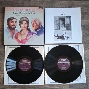 Puccin- Tosca  - Freni, Pavarotti, Miles  - X2 12" vinyl LP album box set - Picture 1 of 21