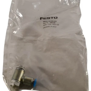 NEW Festo 193144 GRLA-1/8-QS-6-D Valve | 6mm/G1/8 Ports | 0.2-10 bar - Picture 1 of 3