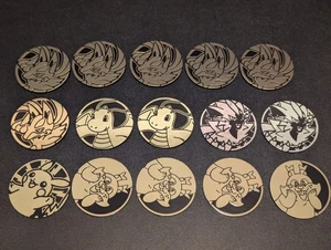 Pokemon Sammlermünzen Lot 15 Pikachu, Dragonite, Lucario, Gierig, Zeraora - Bild 1 von 7