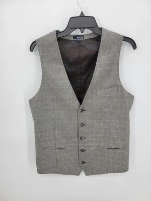 1901 Nordstrom Vest Mens Medium Plaid Woven Steampunk Rockabilly Preppy Y2K - Image 1 of 4