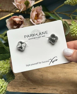 Nuevo con etiquetas Pendientes Park Lane Foxy Tachuelas de Plata Cuadrifolio Elegante Foto 1 de 2