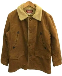 Sugar Cane Shearling Cowboy Ranch Coat M Beige Leather Wool Western Japan - Picture 1 of 7