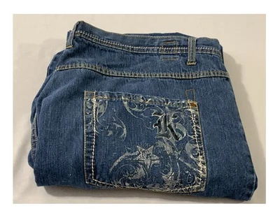 KANI GOLD JEAN PANTS POCKETS/ZIP CLOSE UNISEX SIZE A/46/32 - Image 1 of 4