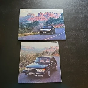 Lot Of 2 Vintage 1984 Saab Original Car Dealer Brochures Catalog  - Picture 1 of 19