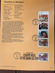 USPS Souvenir Seiten 2774 2778 Country & Western Musik Heftscheibe 4 Bob Wills - Bild 1 von 1