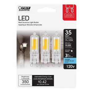 Feit T4 G9 LED Bulb Daylight 35 Watt Equivalence 3 pk - Picture 1 of 1