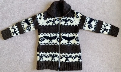 Suéter Totem Vintage Cowichan Bird Eagle Mujer’s Mediano/Hombre’s Pequeño Foto 1 de 4