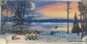x/150 Fine Art Giclee Charles Schulz Mark Chilcott Peanuts Christmas Print BNG - Picture 1 of 3