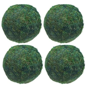 4 Pcs Moss Balls 5.9 Inch Green Decorative Moss Balls for Centerpiece Bowls V... - Picture 1 of 5