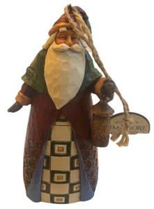 Jim Shore Heartwood Creek 2010 Folk Art Santa Ornament w/ Lantern 4020426 W/Tag - Picture 1 of 10