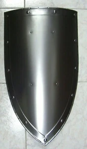 Medieval Heater Shield Cosplay Armor Shield Reenactment LARP Costume Halloween - Picture 1 of 2
