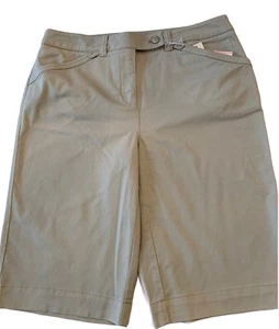 10 Jones New York Sport Tan Stretch Chino Style Shorts Women's New - Picture 1 of 8