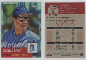 2022 Topps Chrome Platinum Anniversary Aqua Lava Refractor /299 George Brett HOF