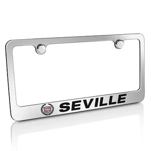 Cadillac Seville Chrome Metal License Plate Frame - Picture 1 of 3