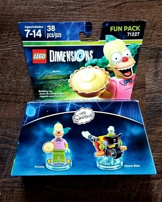 LEGO Dimensions 71227 The Simpsons Krusty The Clown & Bike Fun Pack Building Toy - Image 1 of 4