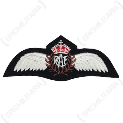 Royal Canadian Air Force PILOT WINGS Padded RCAF Uniform Patch Badge WW2 Repro - Image 1 of 2