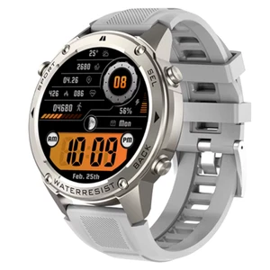 GPS Smart Fitness Watch 1.43" AMOLED Compass Heart Rate BT Calling - SILVER- UK - Picture 1 of 19