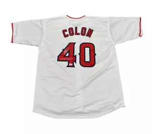 Bartolo Colon Signed Angels Custom Jersey 2005 AL CY Young Beckett Wit BAS COA - Picture 1 of 3