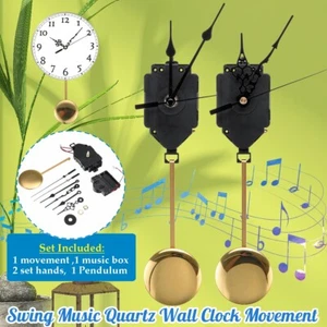 Quartz Pendulum Trigger Clock Movement Chime Music DIY Box Completer Home Office - Picture 1 of 10