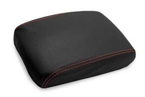 Fits 2009-2012 Infiniti FX35 PVC Leather Console Lid Pull Over Cover Red Stitch - Picture 1 of 10