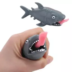 1pcs Squeeze Biting Leg Shark Fidget Children Gag Toys Biting Leg Shark Toy Boy - Picture 1 of 12