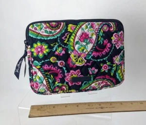 Bolsa cosmética Vera Bradley con estampado de pétalo de cachemira retirado 9"" x 7"" con cremallera excelente - Imagen 1 de 5