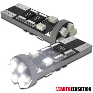 2X Car Canbus Bulb 10-SMD Hyper White LED Lamp T10 194 168 Side Marker Signal