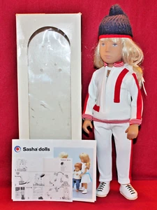 Vintage 17" Sasha Doll 130E Blond Wintersport,W/Hat,Tag,Box & Catalog,England. - Picture 1 of 24